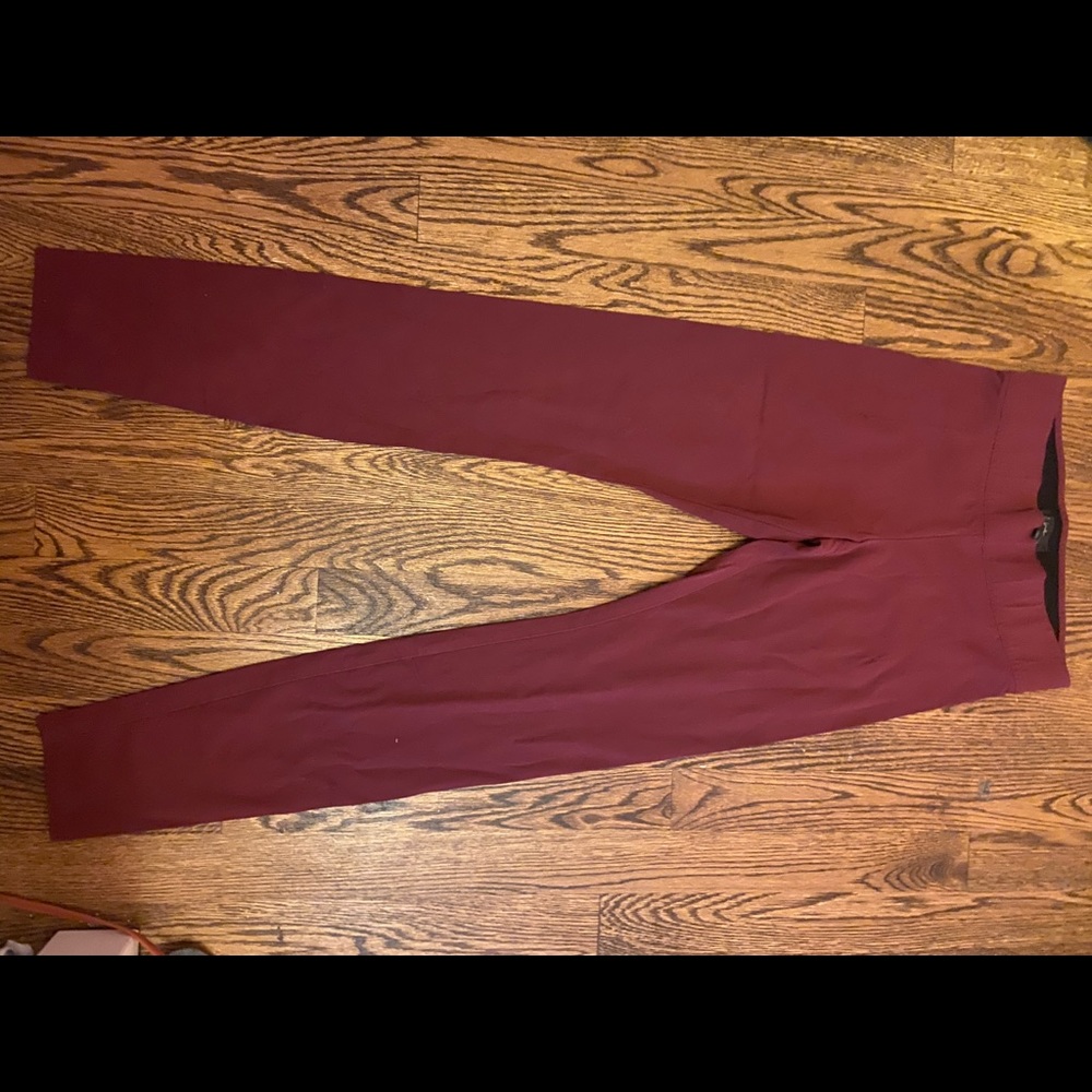 Red leggings